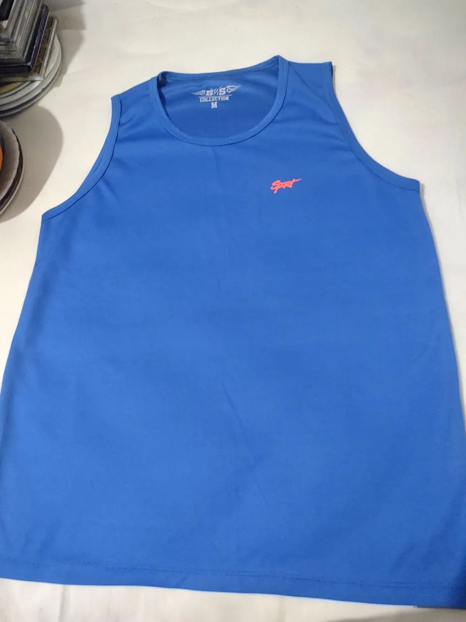 Camisa Esportiva Regata Azul da Sport - Tam M