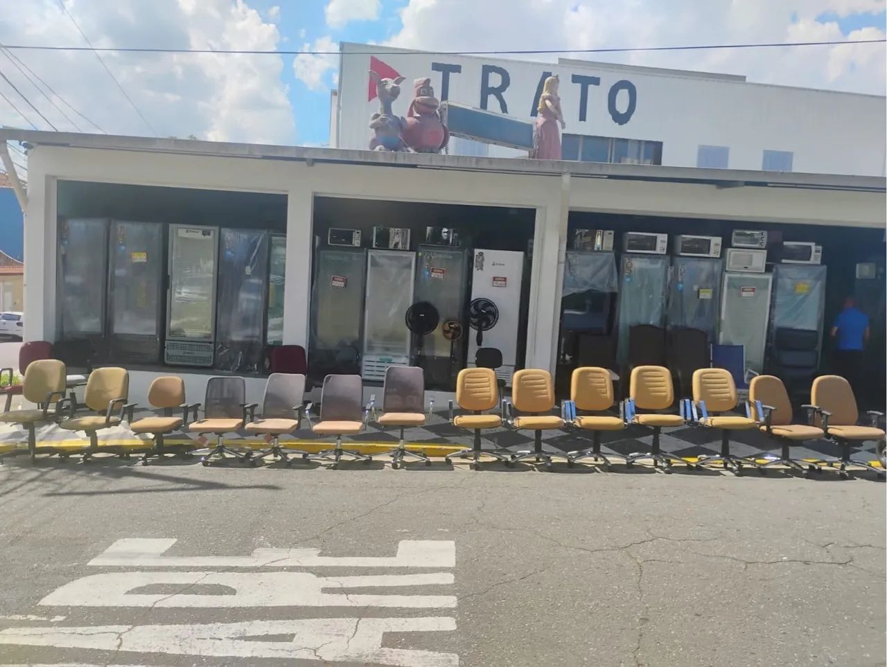 Cadeira para escritório semi presidente 