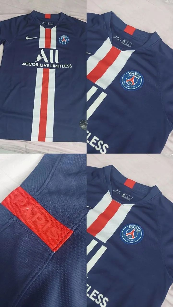 Camisa oficial nike infantil PSG tamanho G - Foto 4