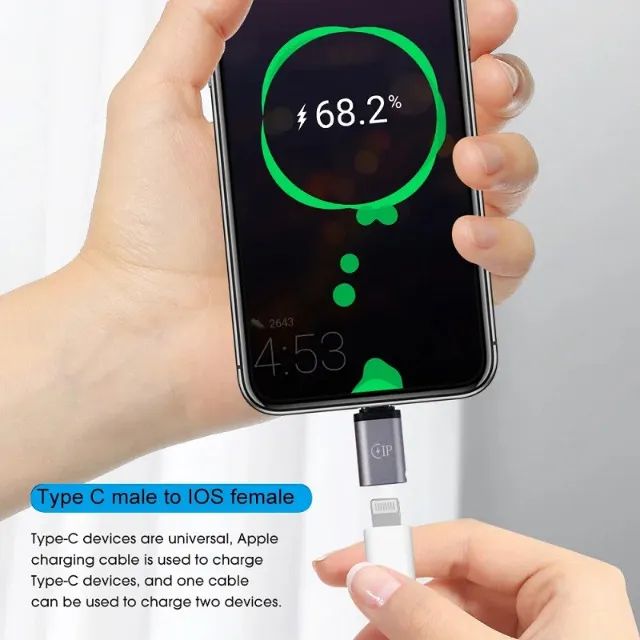 Adaptador Lightning Iphone Fêmea para  Para Type C - Foto 5