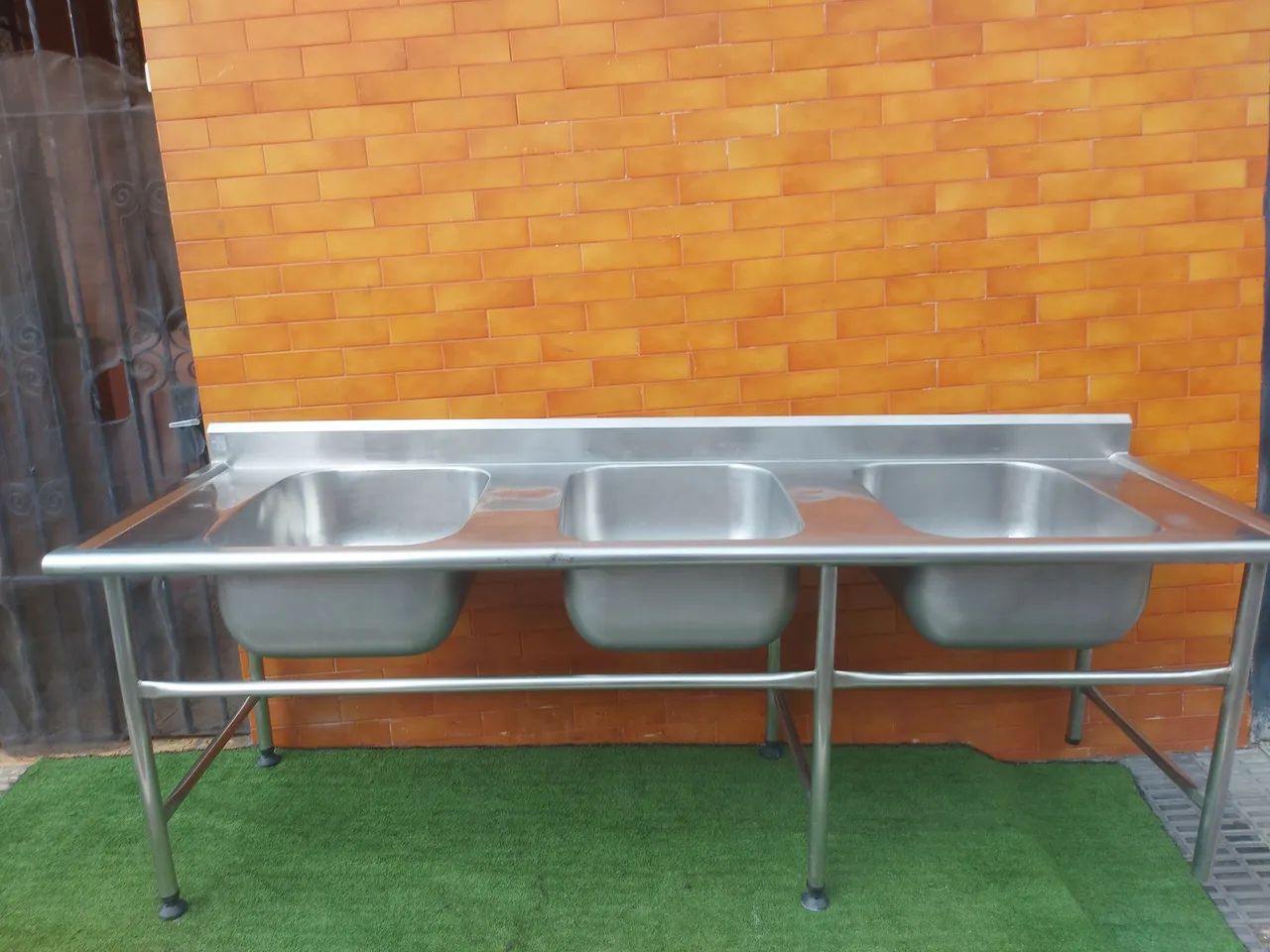 Pia industrial inox 3 cubas Cimapi