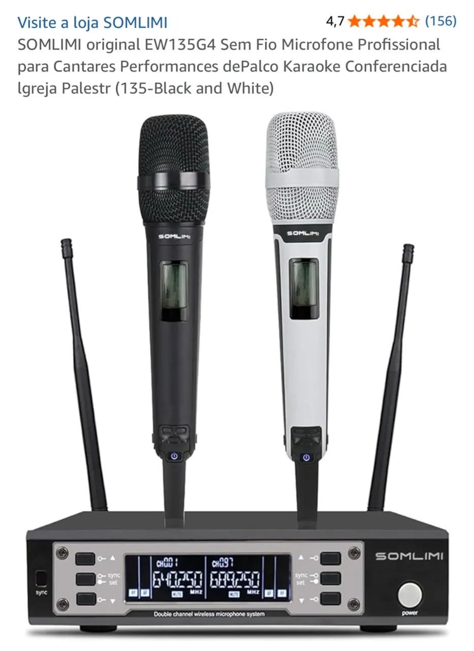 Sistema de Microfone Sem Fio para Eventos e Apresentações
