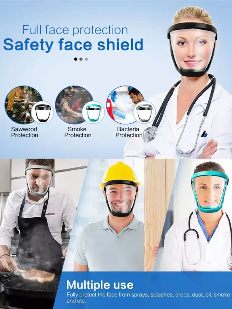 MÁSCARA PROTETORA FACIAL FACE SHIELDS - Foto 5