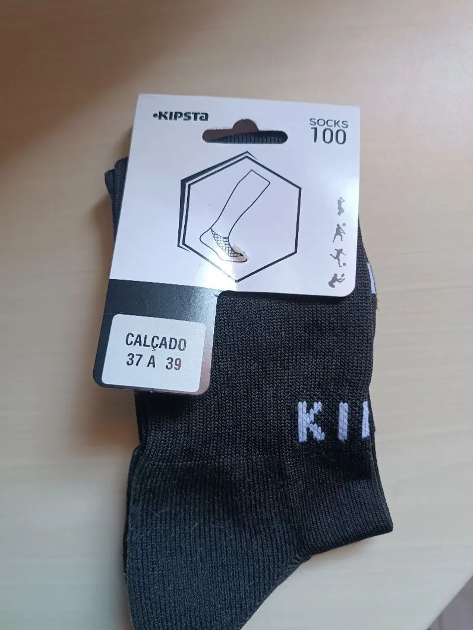Meião Kipsta Preto 37-39