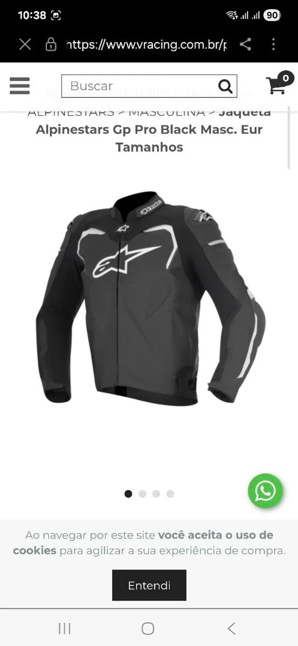Roupas Jaqueta Alpinestars Usada Olx Motociclista Alpinestars