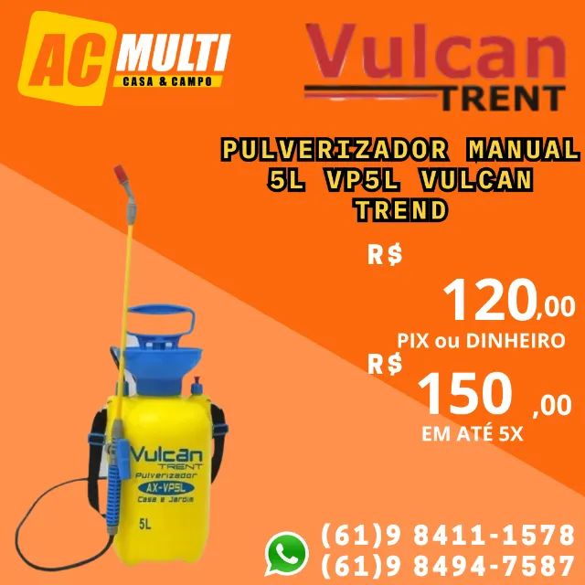 Pulverizador manual 5L VP5L Vulcan trend 