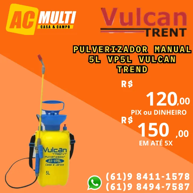 Pulverizador manual 5L VP5L Vulcan trend