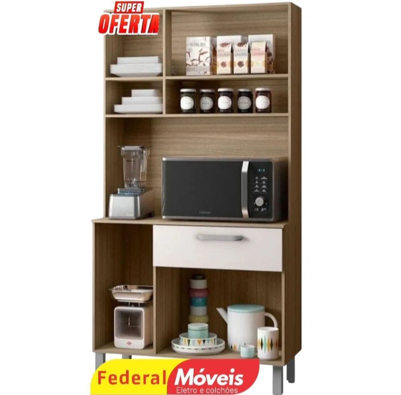 Armário para Cozinha 90cm - Novo, Compacto e Eficiente! - Foto 2