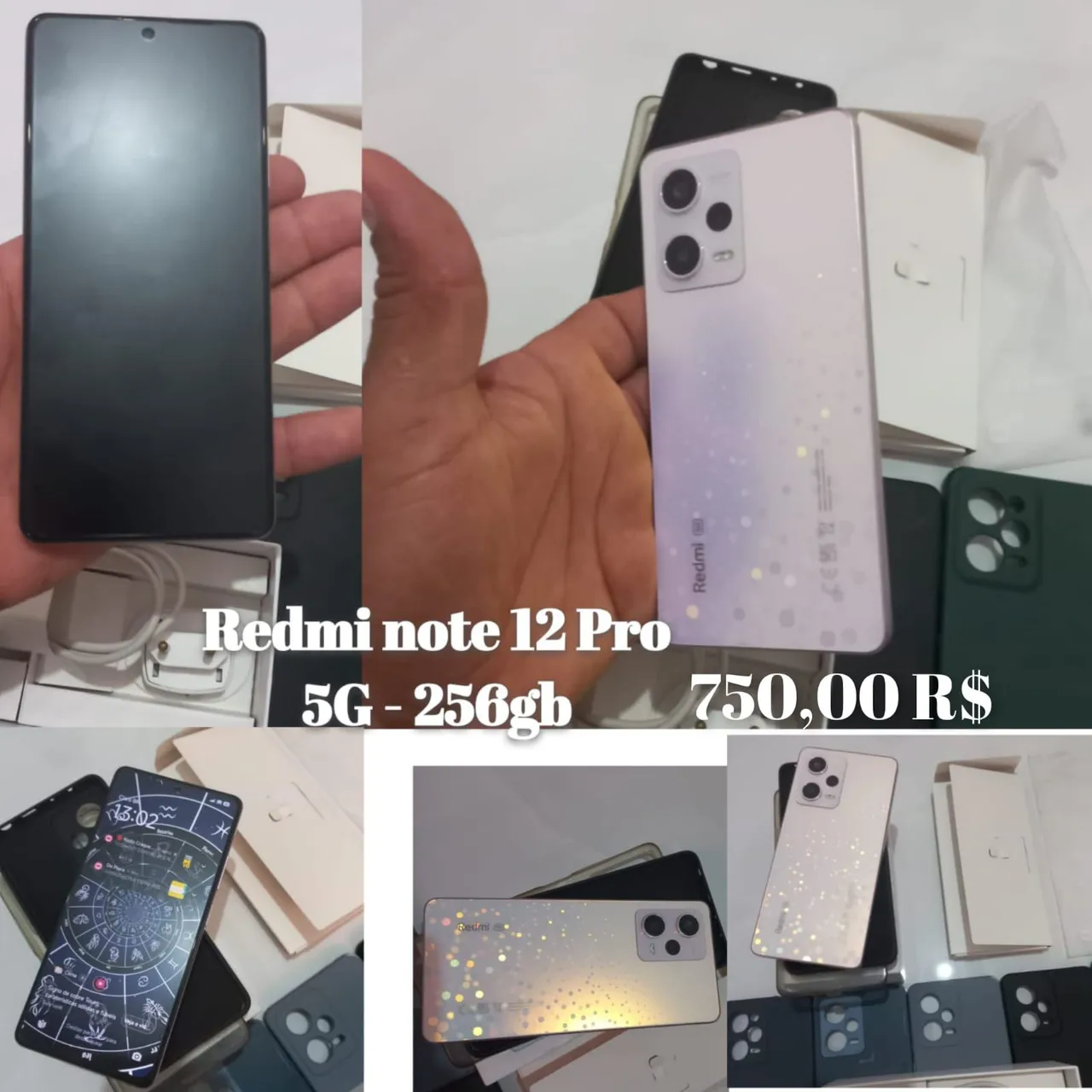 Note 12 Pro 5g 256GB 100% Bom e original