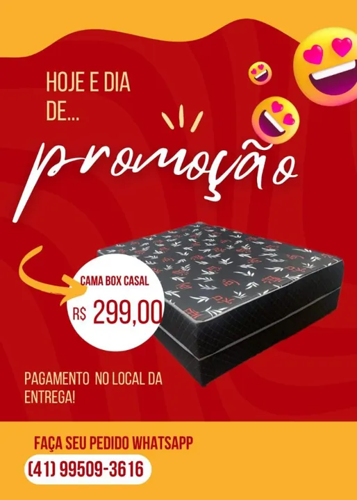 Cama Box casal - Novo