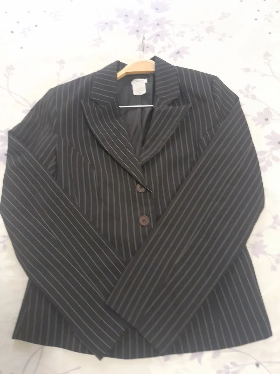 Blazer alfaiataria risca de giz - Foto 2