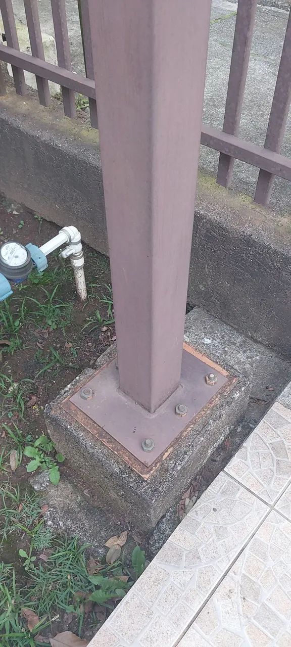 Estrutura em ferro  para placa de lona com ilhós - Foto 3