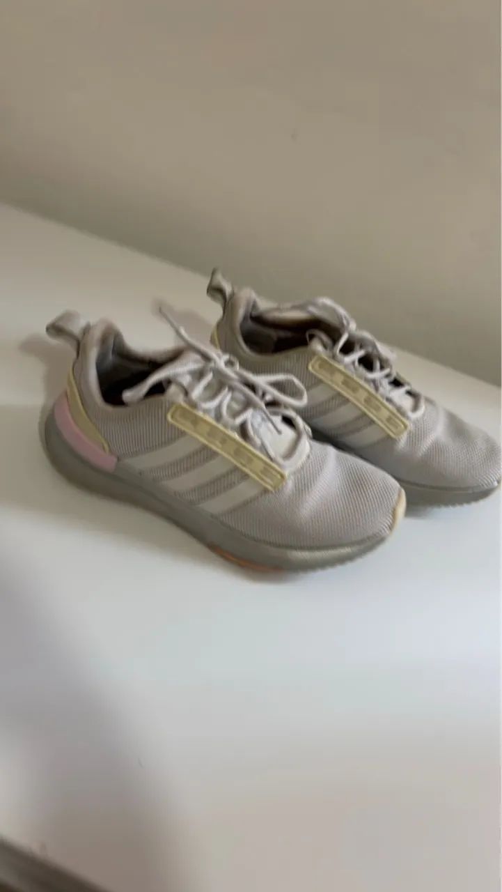 Tênis Adidas Cinza 36 Bem conservado ORIGINAL 