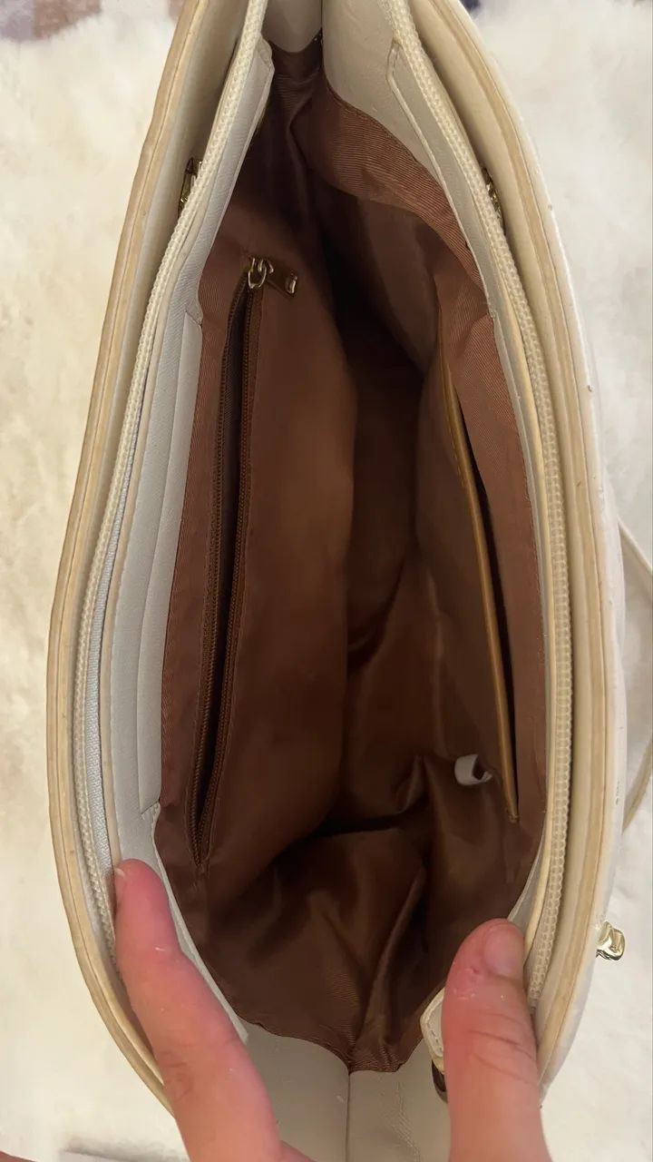 Bolsa de ombro elegante branca  - Foto 3