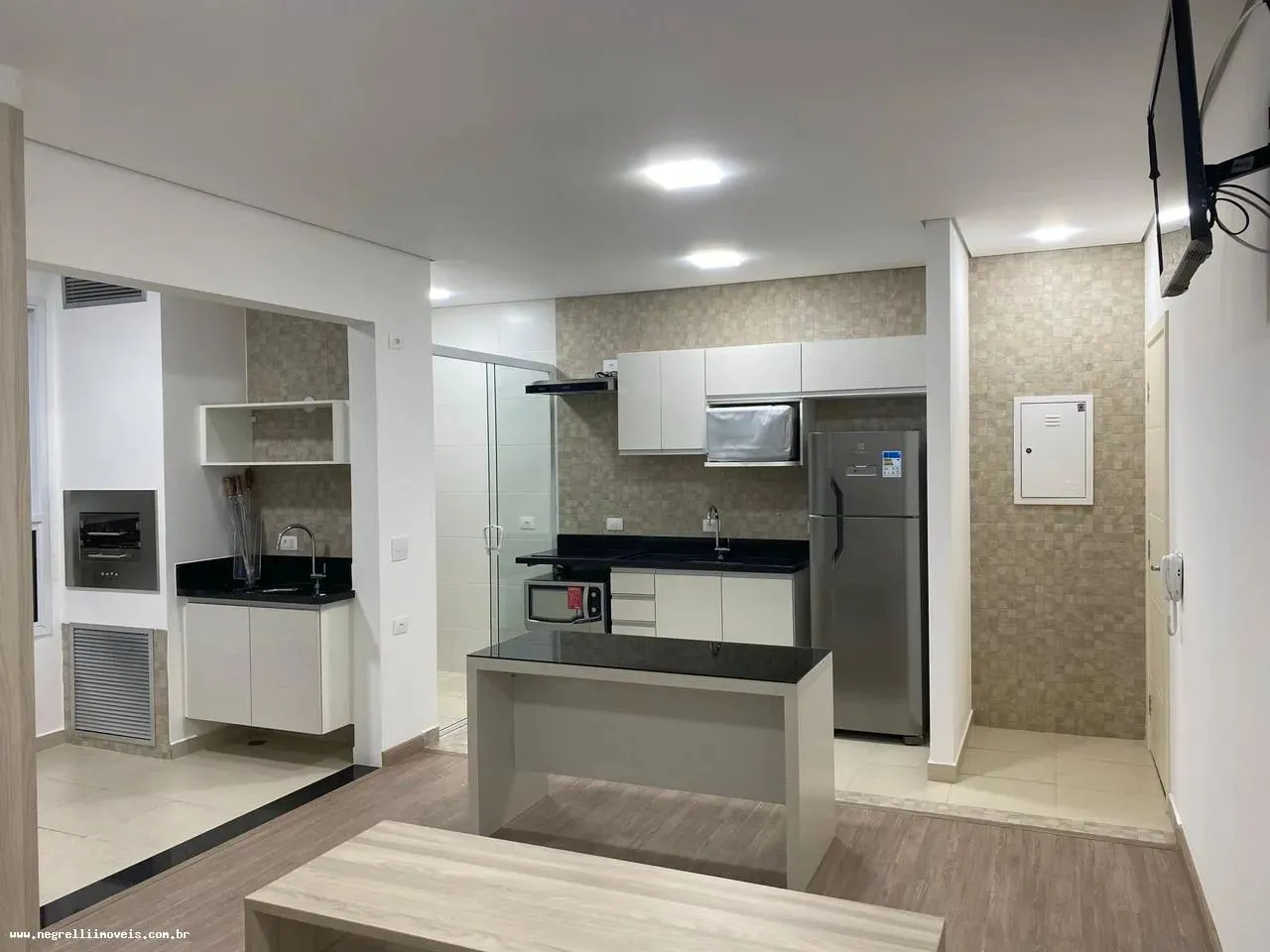 Apartamento para Locação em Mogi das Cruzes, Vila Oliveira, 1 dormitório, 1 banheiro, 1 va