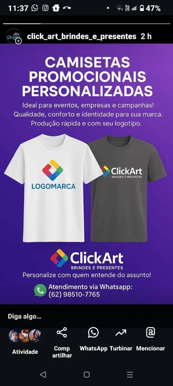 Camisas Personalizadas Promocionais