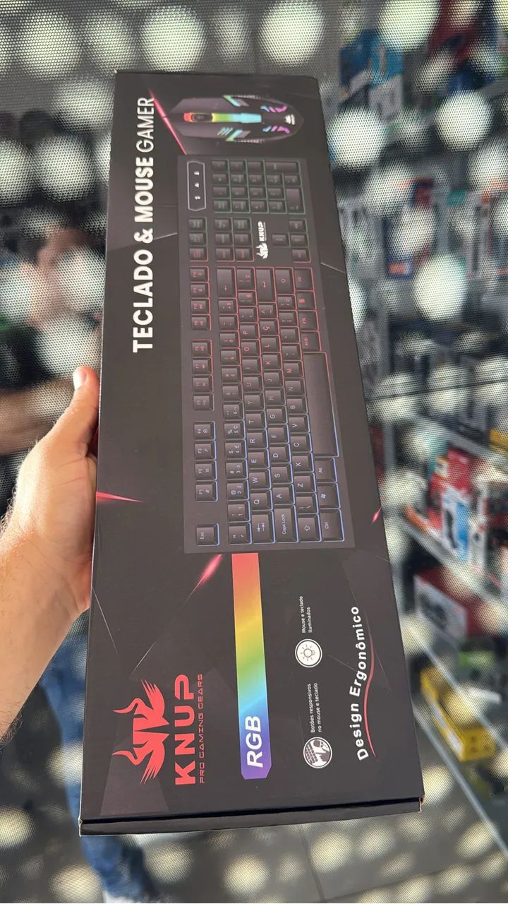 Teclado gamer com Led e mouse gamer kit gamer USB  - Foto 2