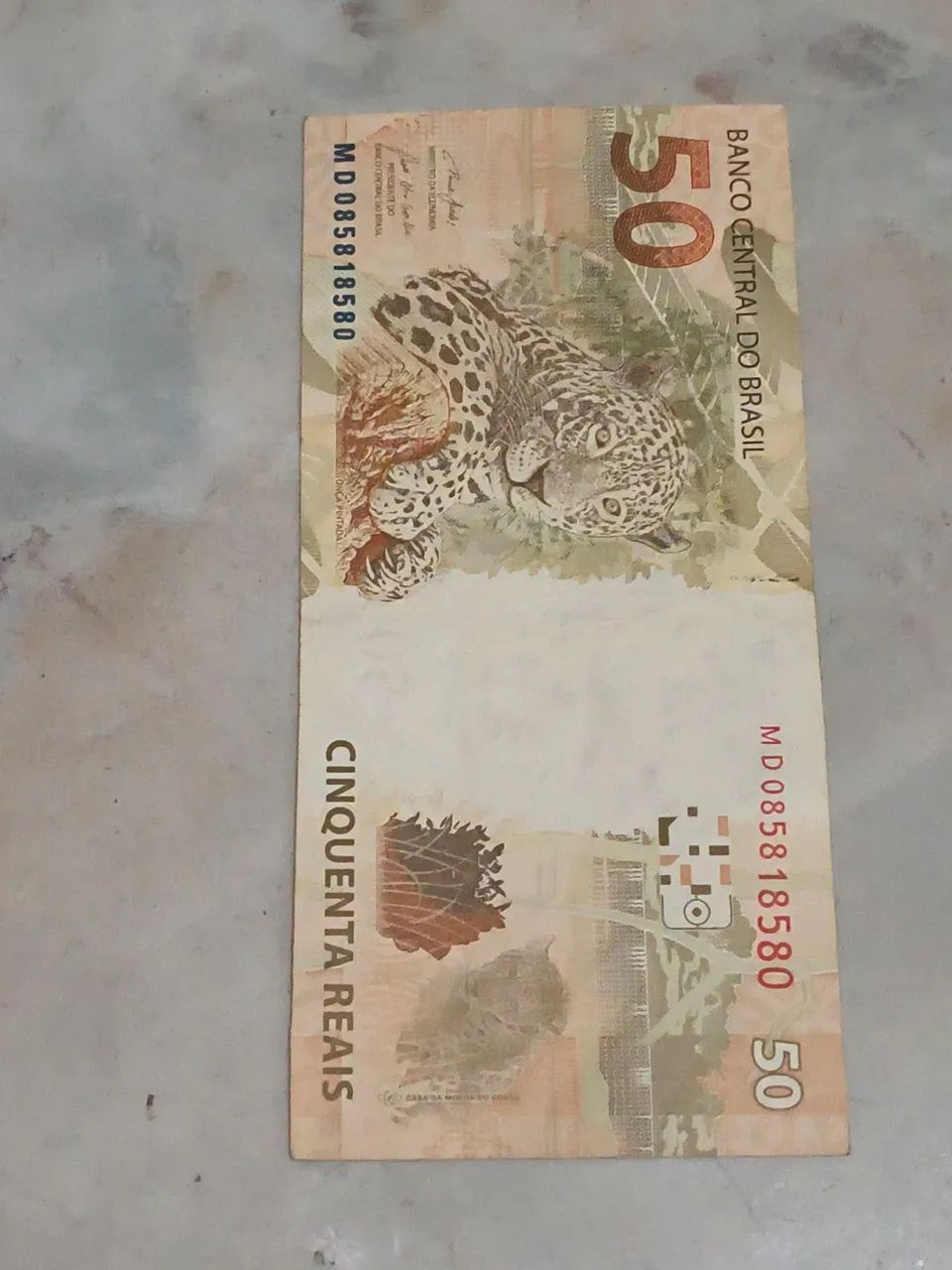 Nota de 50R$ palíndromo raríssima ótimo estado de conservação