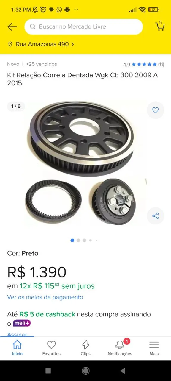 Kit Relação Correia Dentada Wgk Cb 300 2009 A 2015