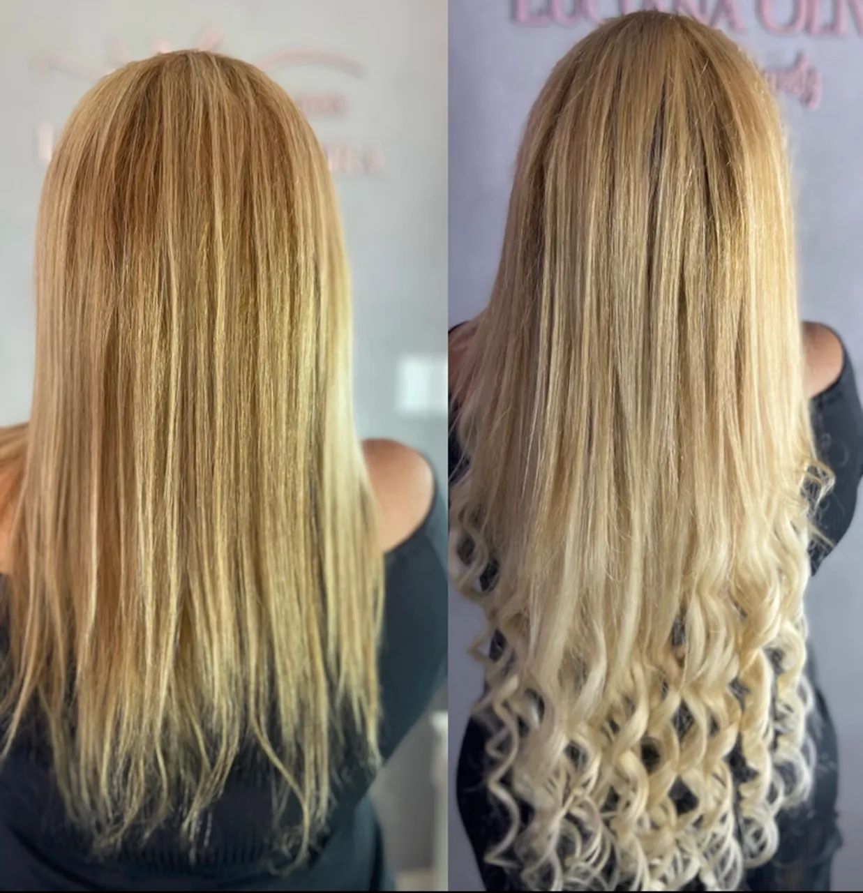 Mega Hair Loiro com Cachos Incríveis