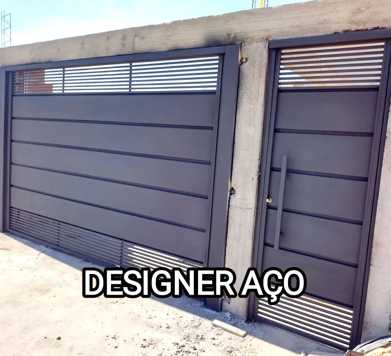 Portão residencial// portão automático/ portão de aço  - Foto 5