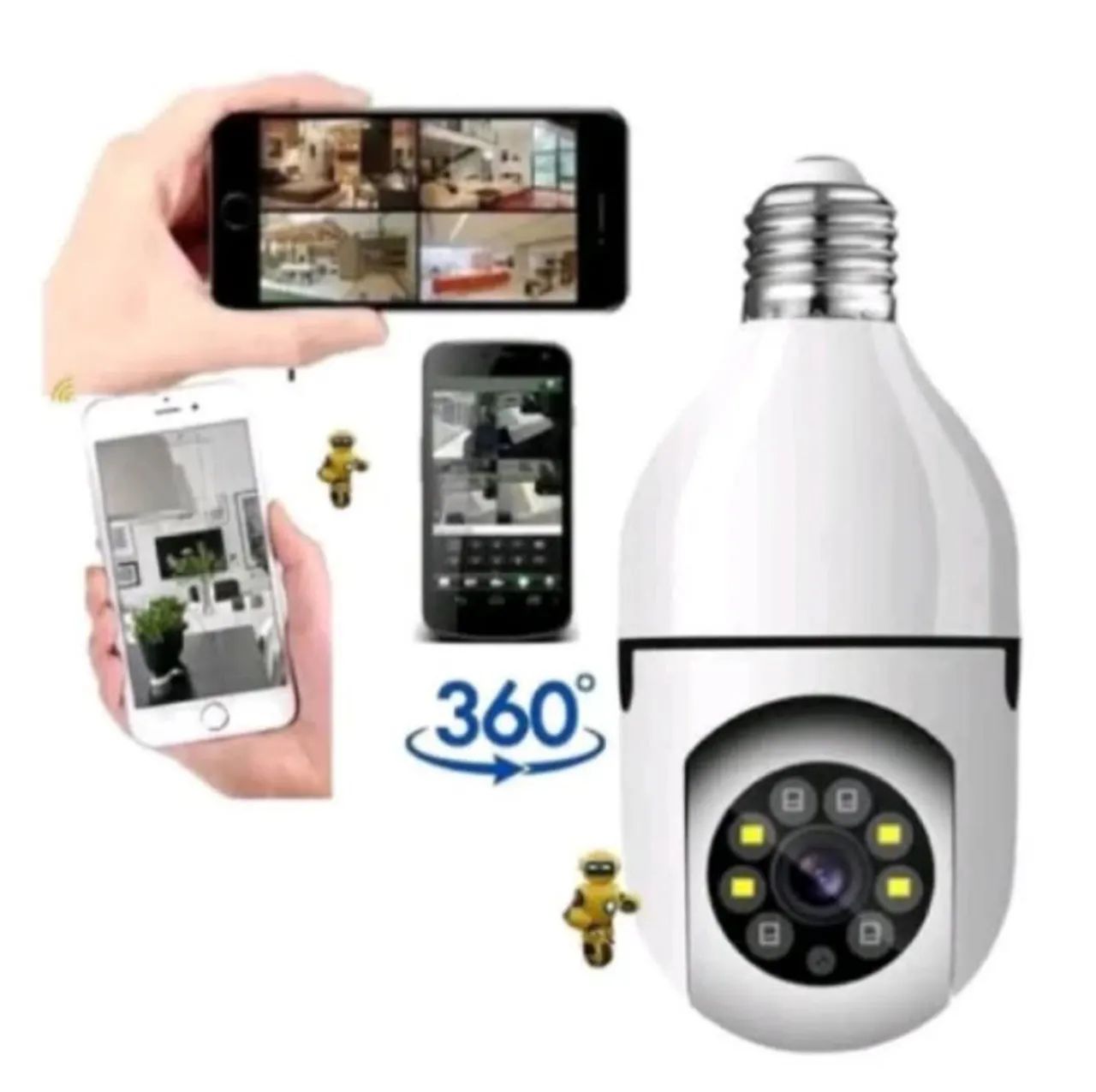 Câmera de Segurança Wi-Fi 360° - ( NOVO )