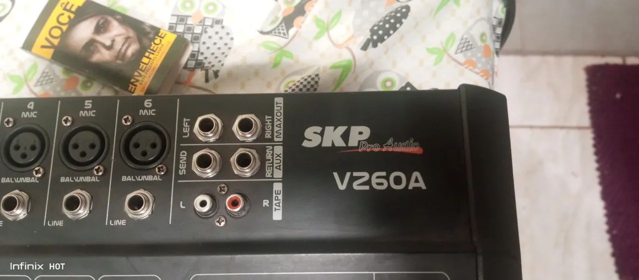 Mesa de Som Amplificada Skp VZ60A - Foto 2