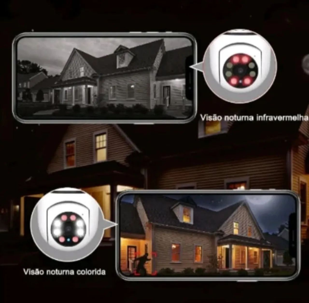 Câmera de Segurança Wi-Fi 360° - ( NOVO ) - Foto 6