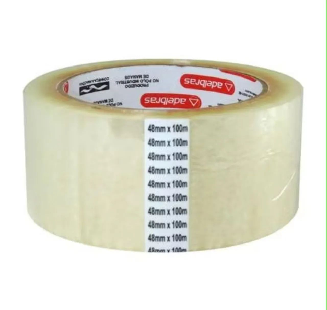Fita adesiva transparente 48mm x 100m - Adelbras