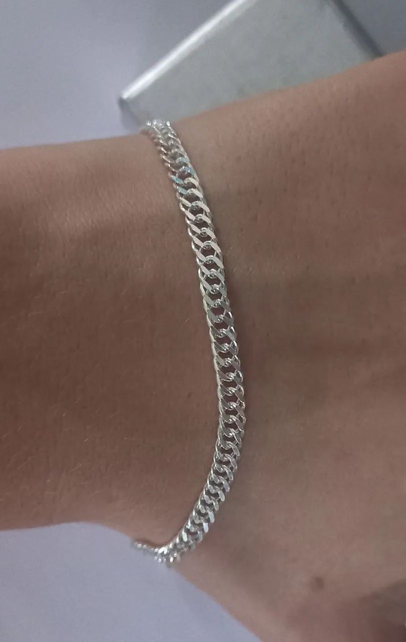 Pulseira prata 925 italy nova 
