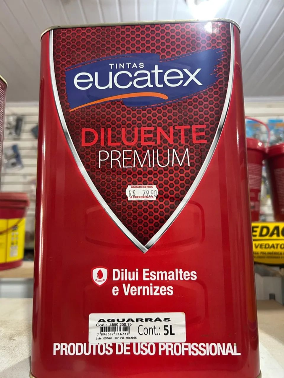 Diluente Premium Eucatex 5L - Aguarrás