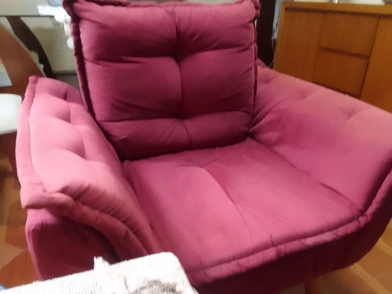 Poltrona de veludo 