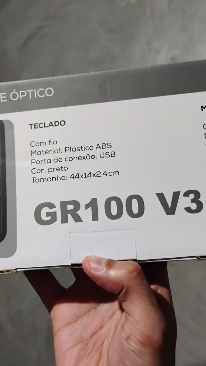 KIT TECLADO E MOUSE OFFICE TGT GR100 V3 - COM FIO - PRETO - NOVO  - Foto 4