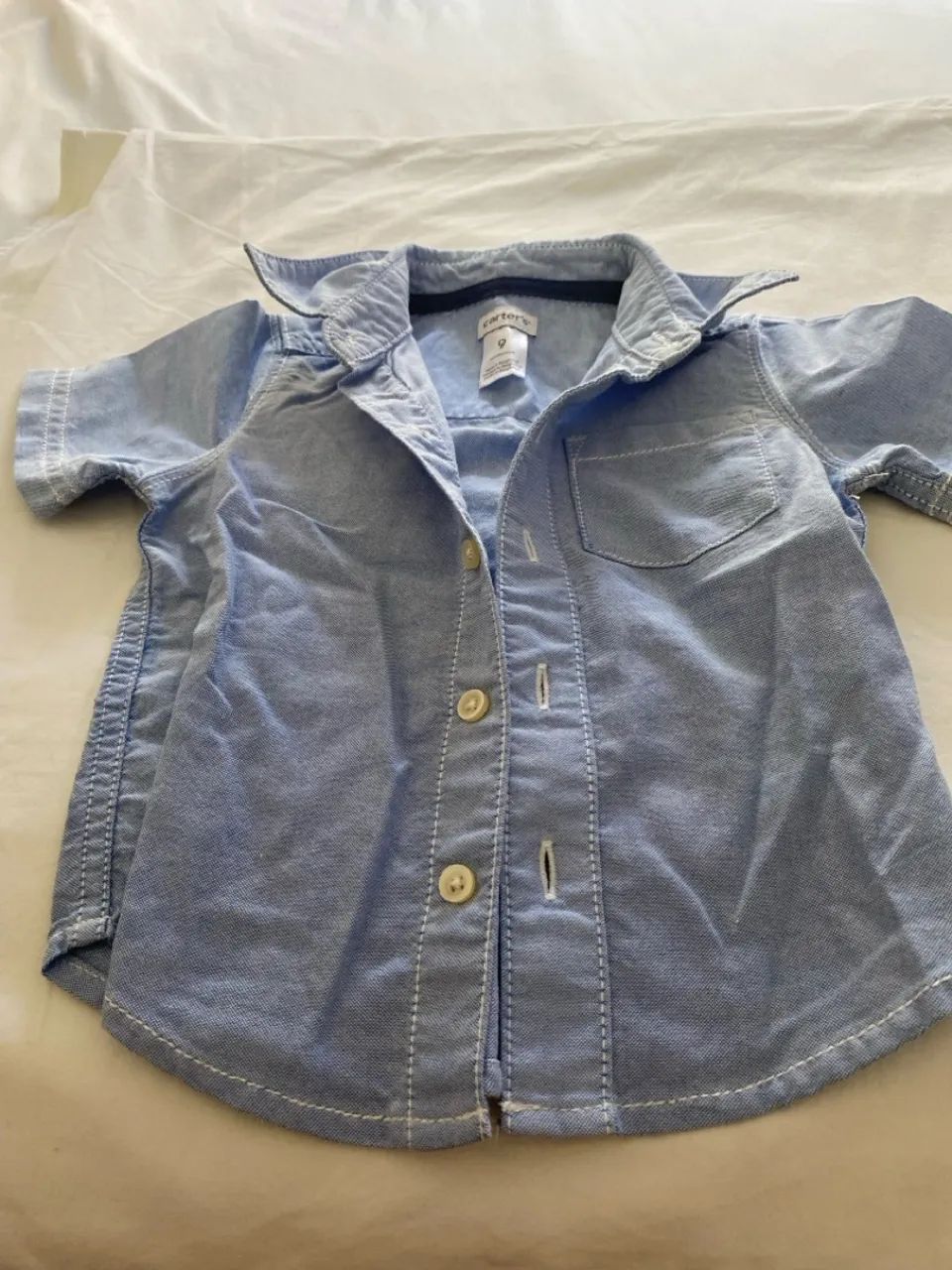 Camisa Manga Longa Bebê - Tamanho P 9 meses - Foto 4