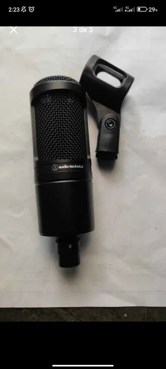 Microfone Audio-Technica Condensor Profissional 