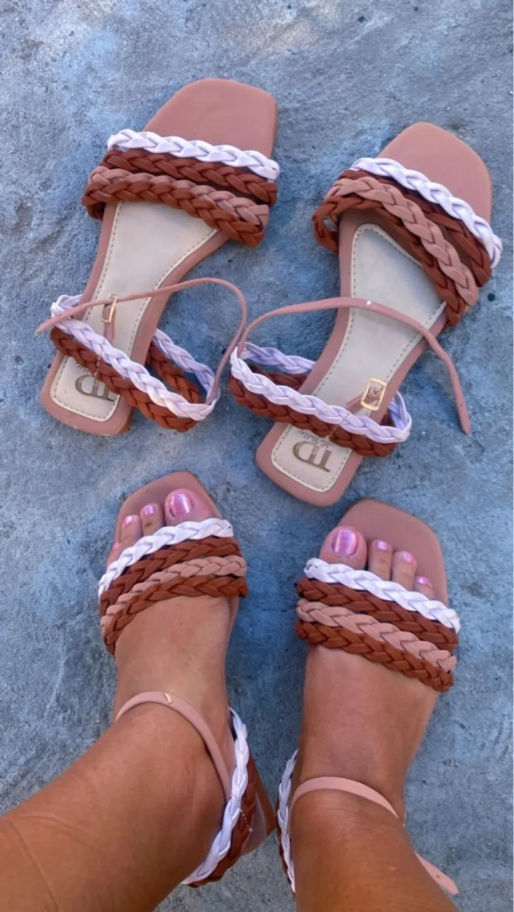 Sandália Feminina Trançada - Conforto e Estilo!