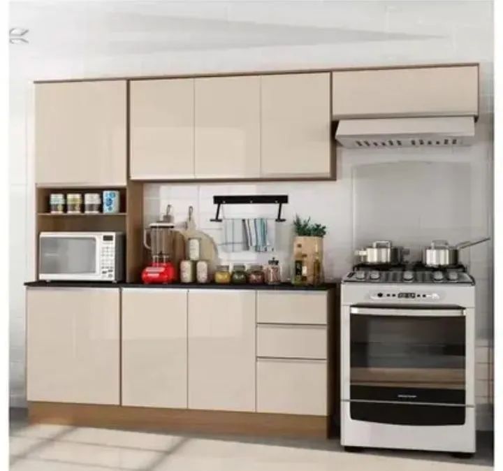 Armário de cozinha off-white 