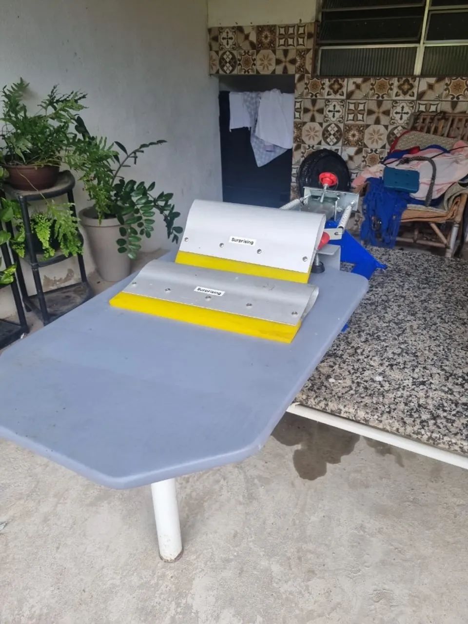 Berço de serigrafia / impressora rotativa 