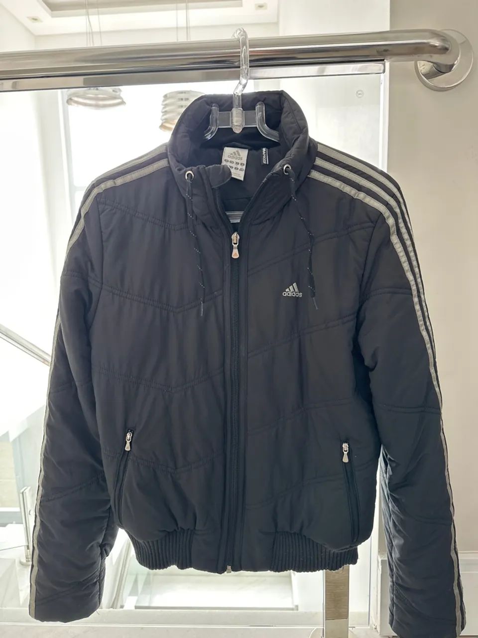 Jaqueta de nylon grossa Adidas 