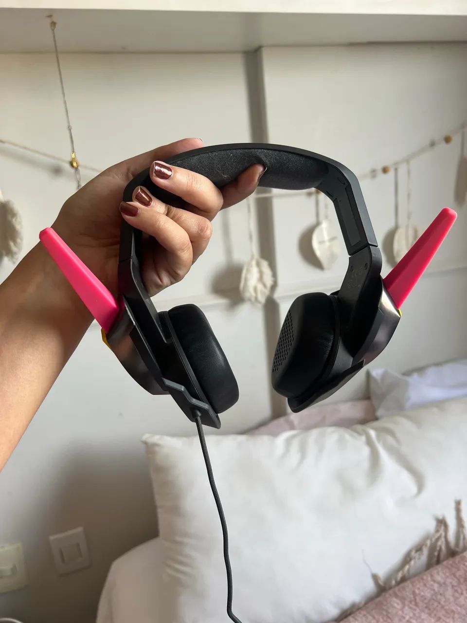 Headset Razer D.va Overwatch Meka  - Foto 3