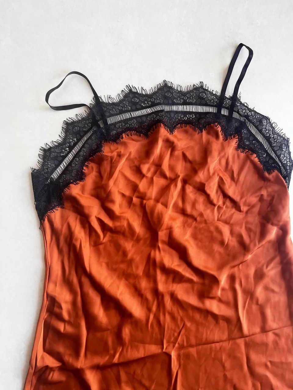 Camisola Jogê  cobre e renda preta / P - Foto 2