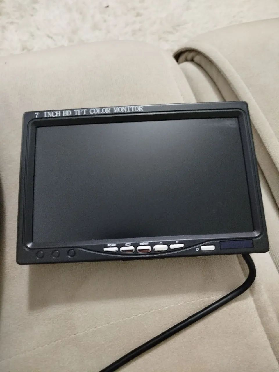 Monitor Portátil 7" TFT LCD - Completo com Controle e Cabos!  - Foto 4