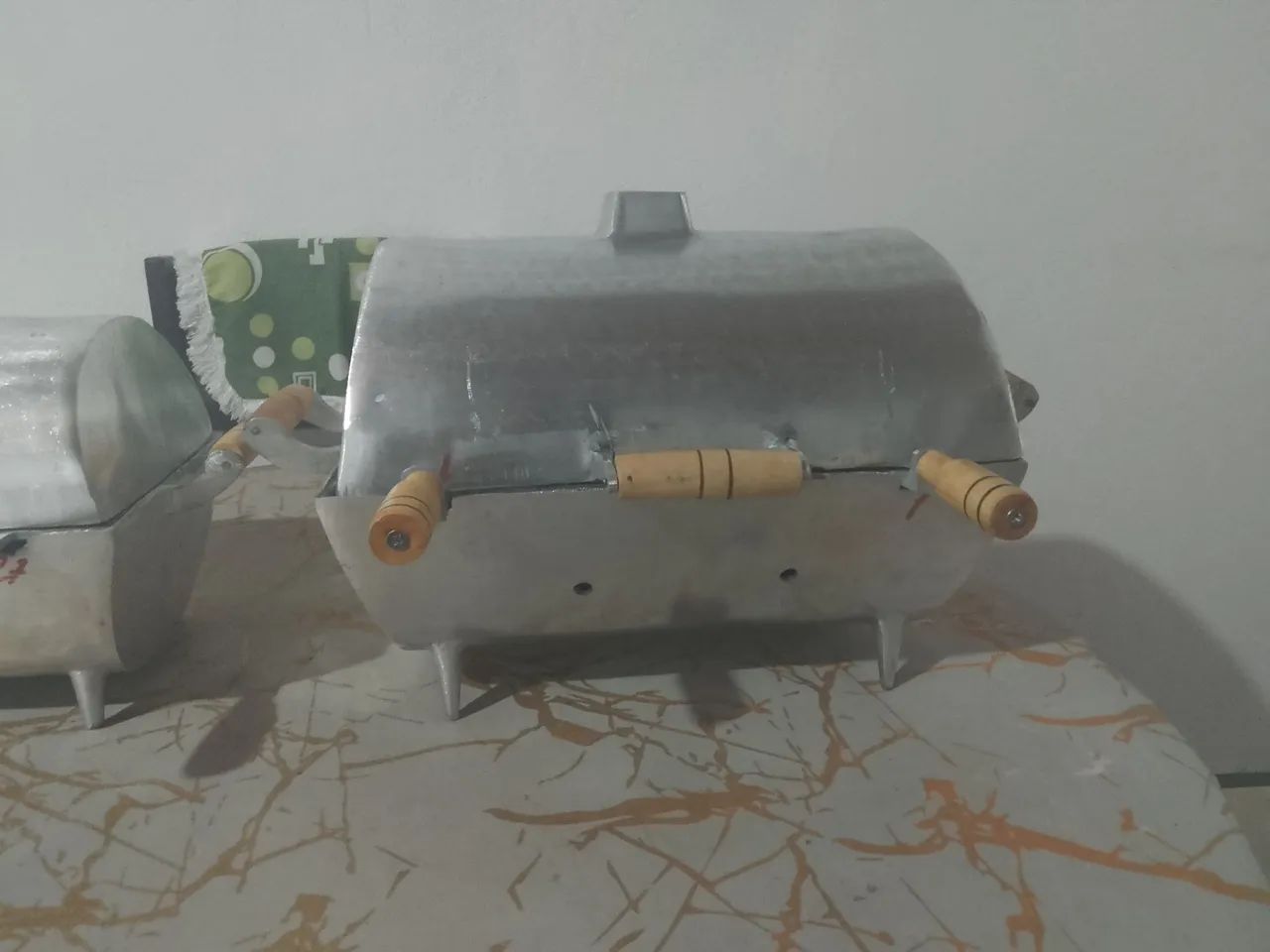 Churrasqueira de alumínio fundido nova  - Foto 2
