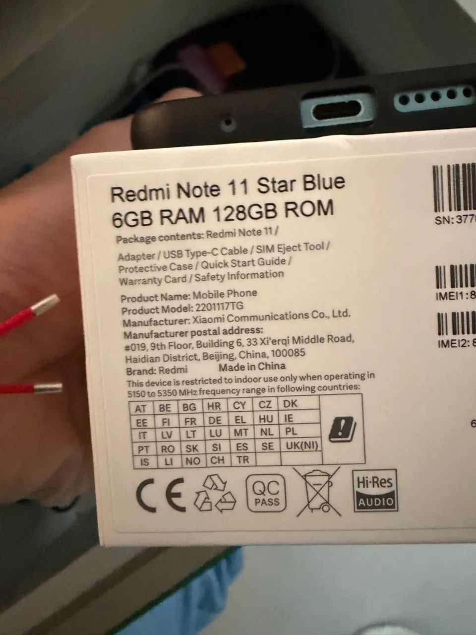 Celular Xiaomi Redmi Note 11 128GB 6GB RAM Star Blue + Caixa - Foto 3
