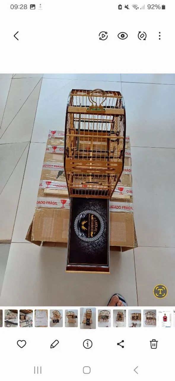 Gaiola celeiro luxo absoluto ainda na caixa.  - Foto 6