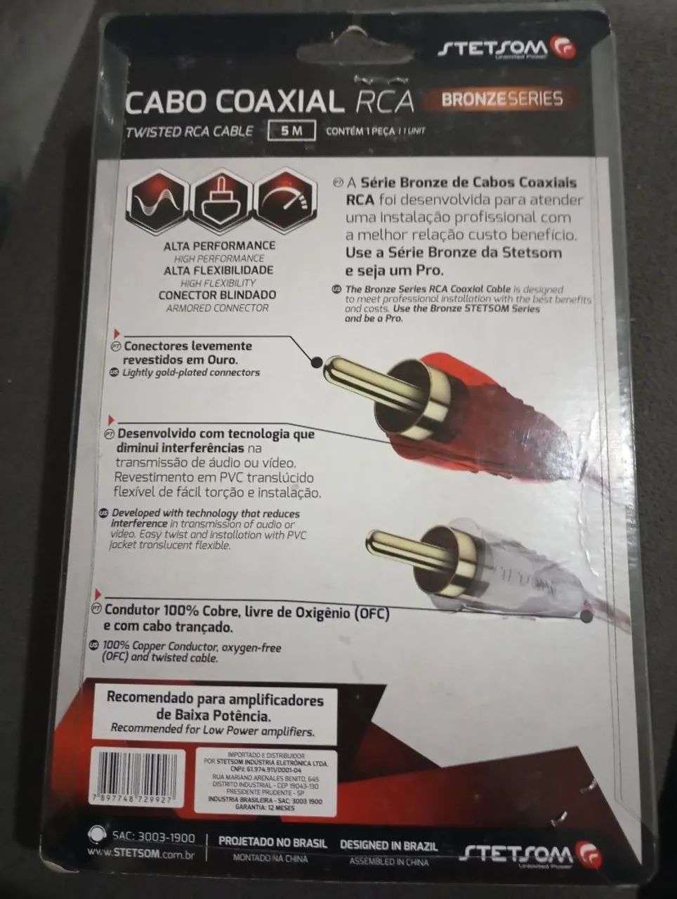 Vendo cabo RCA novo415985659166730243