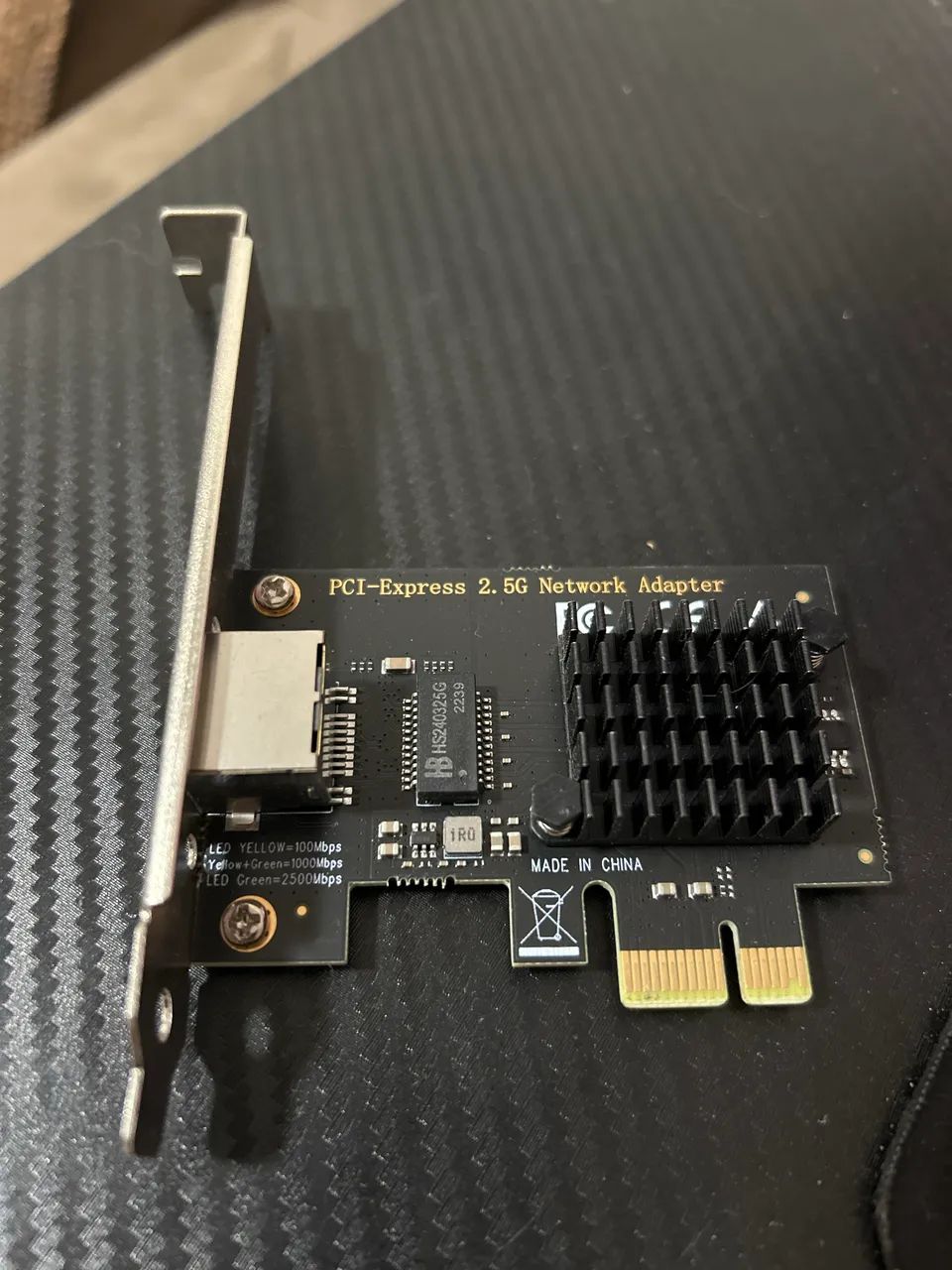Placa de rede chip Intel i225v pcie x1 2,5Gbps