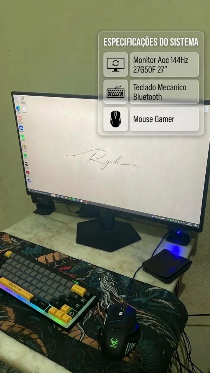 TROCO PC GAMER COMPLETO EM IPHONE