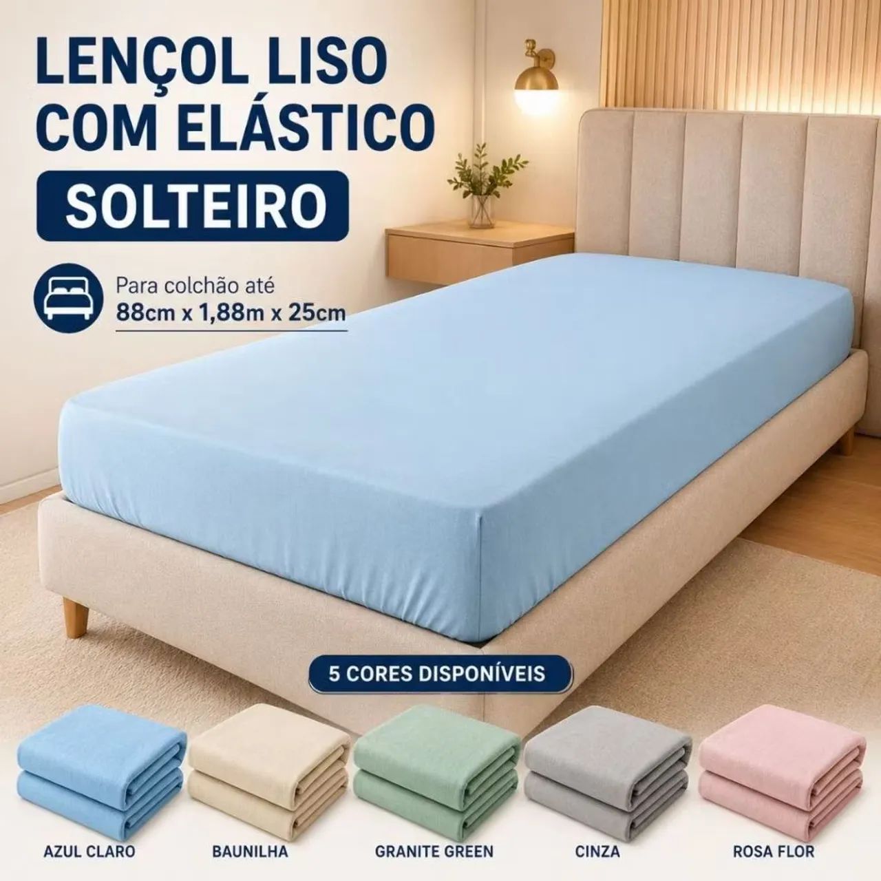 Lençol  com elástico  so 12,99. Oferta