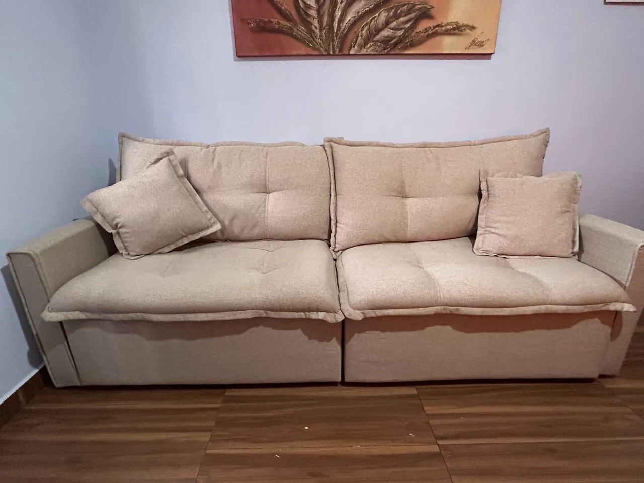 Sofá 4 lugares Retrátil 